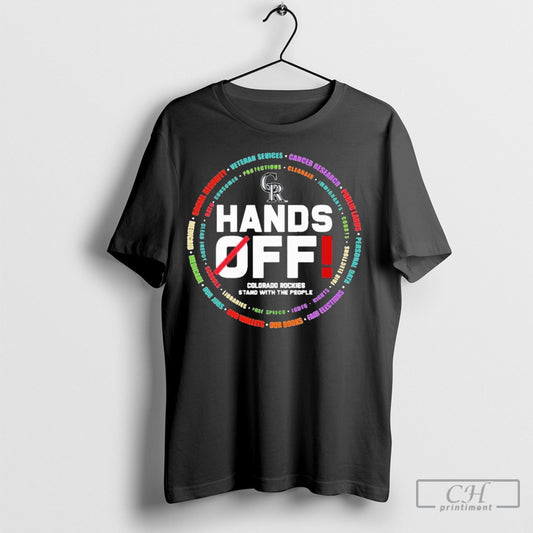 Official Colorado Rockies Logo Hands Off Seattle Mariners Stand With The People Shirt Sweater Tee