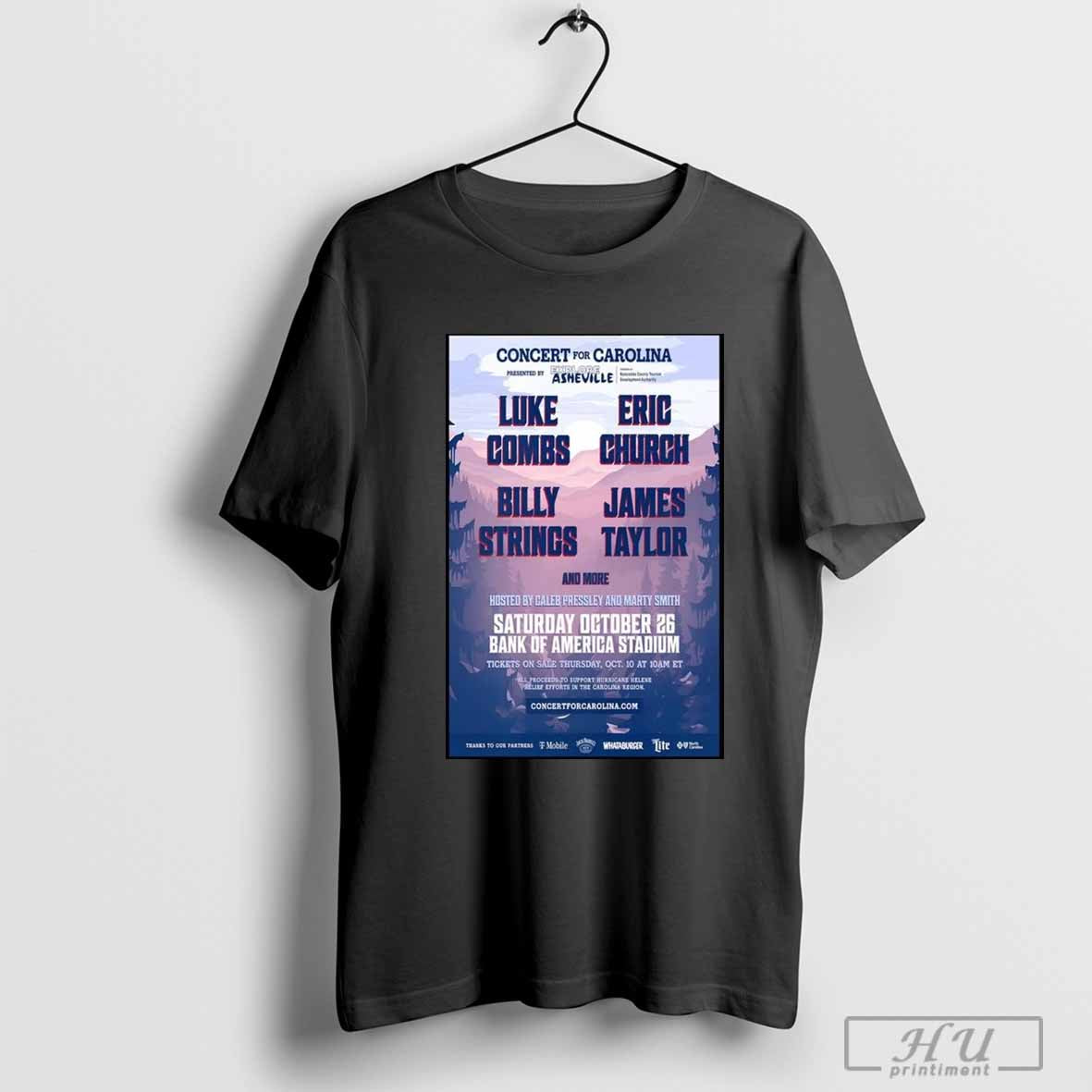 Official Concert For Carolina Bank Of America Stadium Oct 26 Tour Poster - clothing by TeeHivey.com