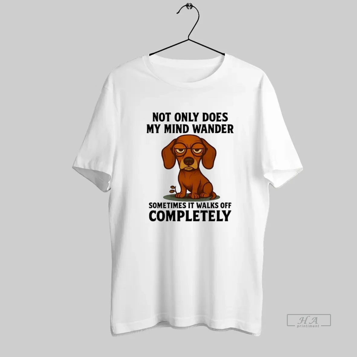 Official Dachshund Not Only Does My Mind Wander - clothing by TeeHivey.com