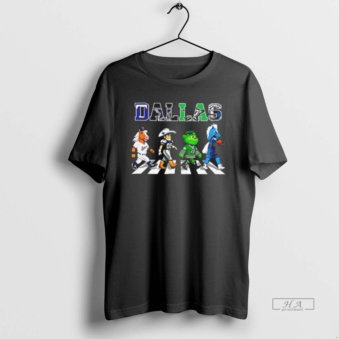 Official Dallas Sports Team Mascot Abbey Road - clothing by TeeHivey.com