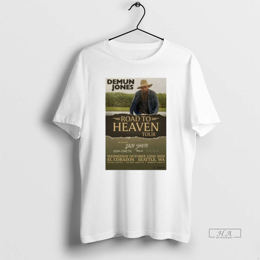 Official Demun Jones Road To Heaven Fall Tour 2025 El Corazon Seattle Wa - clothing by TeeHivey.com