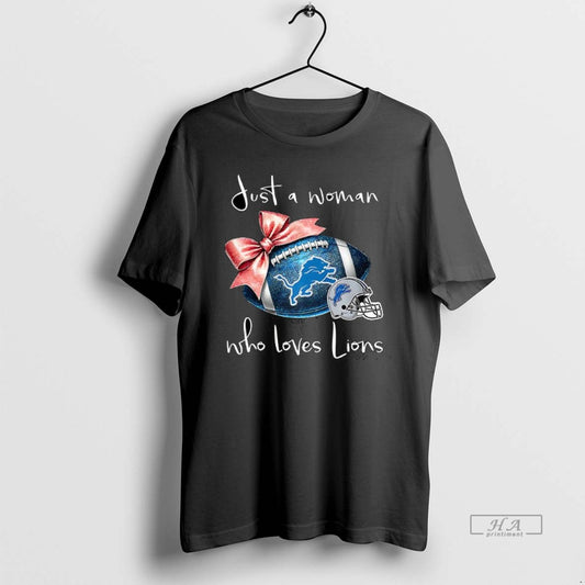 Official Detroit Lions Just A Woman Who Loves Lions Football - clothing by TeeHivey.com
