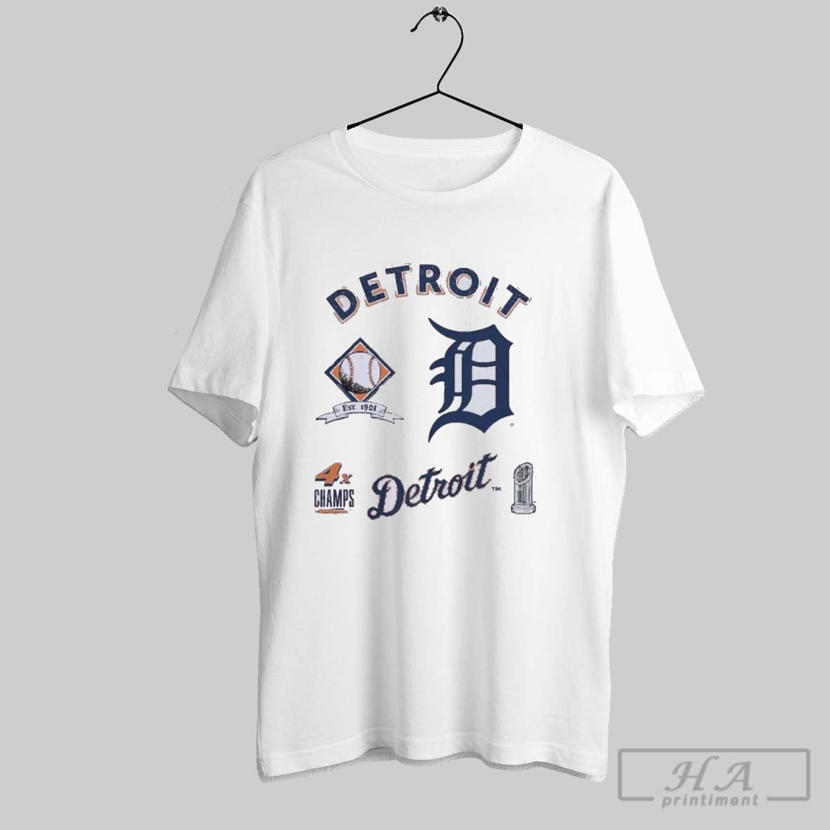 Official Detroit Tigers Defined 4x Champions - clothing by TeeHivey.com