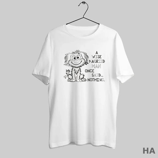 Official Dog A Wise Married Man Once Said Nothing - clothing by TeeHivey.com
