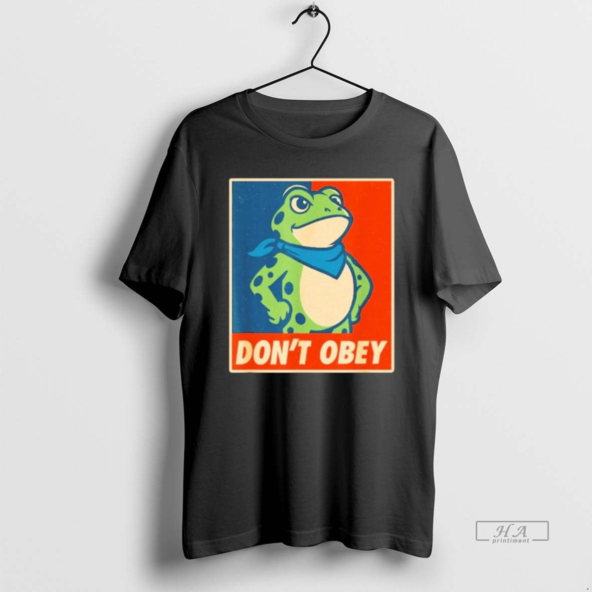 Official Dont Obey Frog Retro Protest - clothing by TeeHivey.com