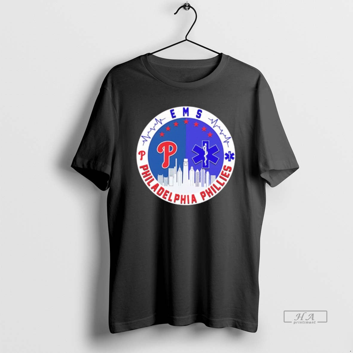 Official Ems Philadelphia Phillies Baseball City Skyline - clothing by TeeHivey.com
