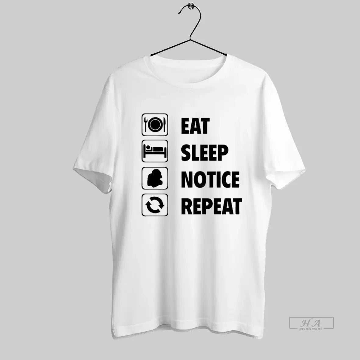 Official Eat Sleep Notice Repeat 2025 - clothing by TeeHivey.com