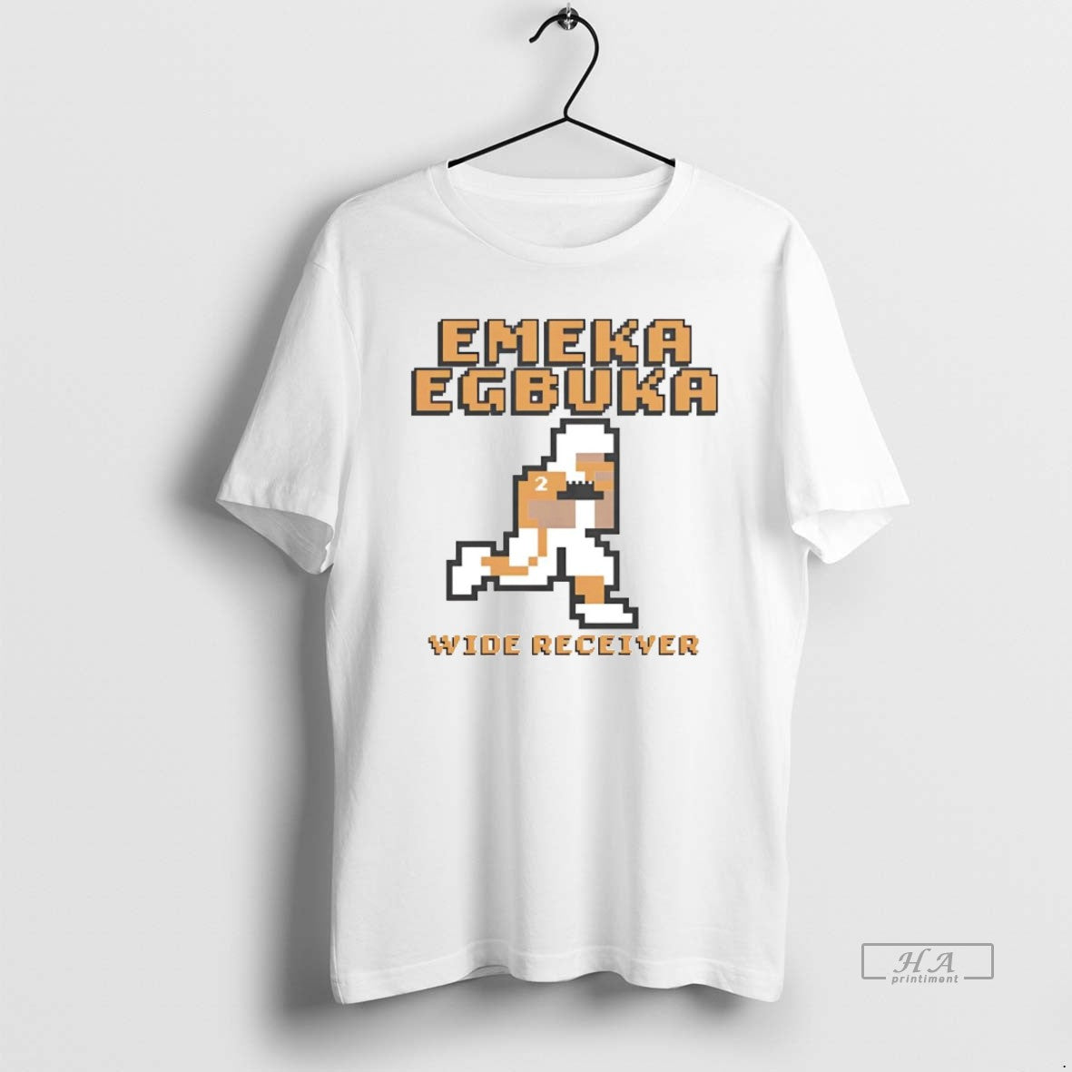 Official Emeka Egbuka Wide Receiver Pixel Buccaneers - clothing by TeeHivey.com