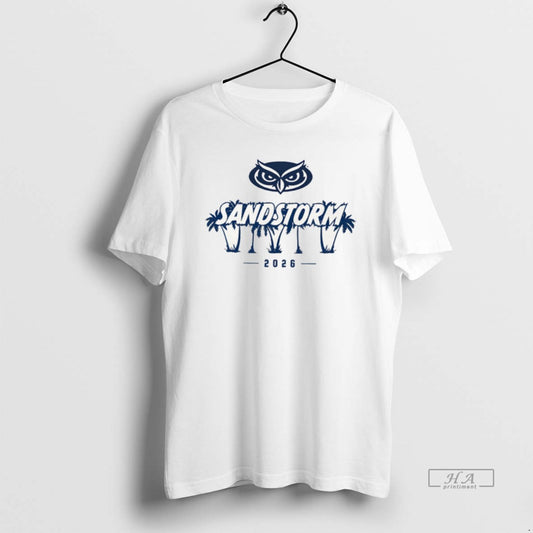 Official Florida Atlantic Owls Mens Basketball Sandstorm 2026 Logo Vintage - clothing by TeeHivey.com