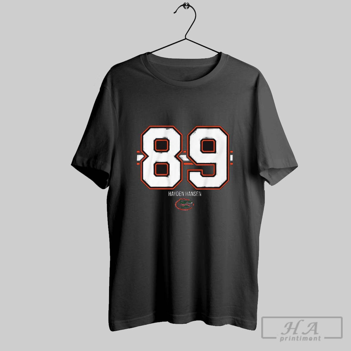 Official Florida Gators Football Ncaa Hayden Hansen 89 Stripe T Shirt Hoodie Sweater Long Sleeve
