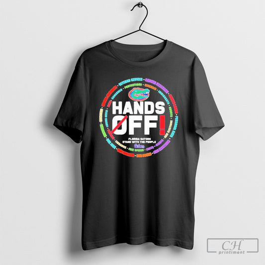 Official Florida Gators Logo Hands Off Seattle Mariners Stand With The People Shirt Sweater Tee
