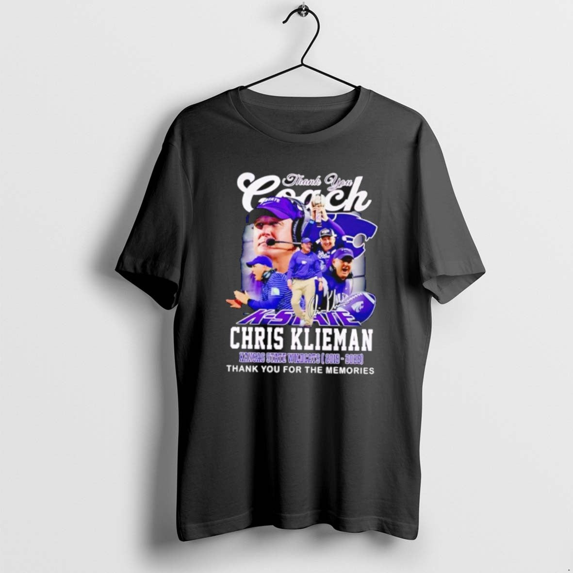 Official Funny Thanks You Coach Chris Klieman Kansas State Wildcats 20192025 Vintage - clothing by TeeHivey.com