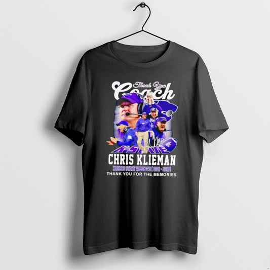 Official Funny Thanks You Coach Chris Klieman Kansas State Wildcats 20192025 Vintage - clothing by TeeHivey.com