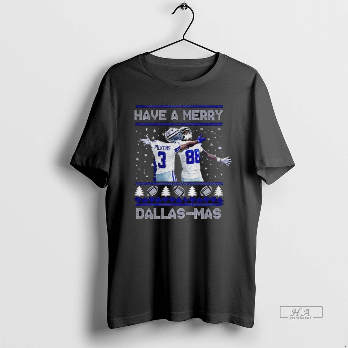 Official George Pickens Ceedee Lamb Dallas Football Ugly Xmas Have A Merry Dallas Mas - clothing by TeeHivey.com