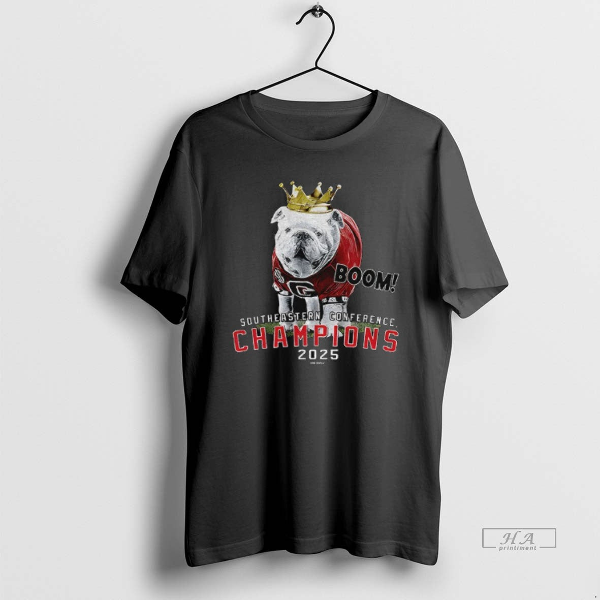 Official Georgia Bulldogs Football Uga 2025 Sec Champions Mascot Crown Southeastern Conference - clothing by TeeHivey.com