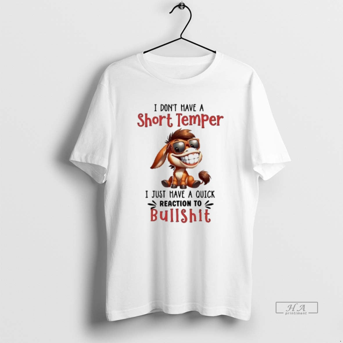 Official Girafette I Dont Have A Short Temper Have A Quick Reaction To Bullshit - clothing by TeeHivey.com