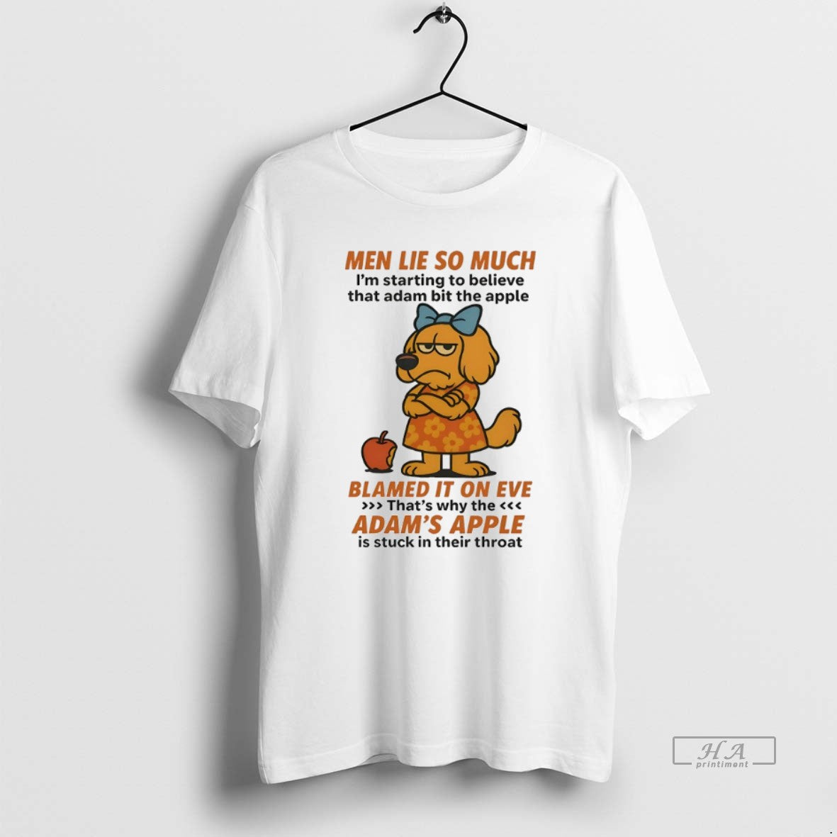 Official Golden Retriever Men Lie So Much Im Starting To Believe That Adam Bit The - clothing by TeeHivey.com