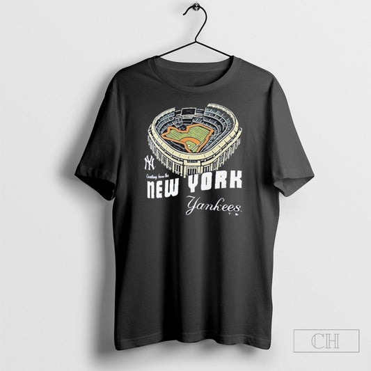 Official Greetings From The New York Yankees Home Stadium T Sweater