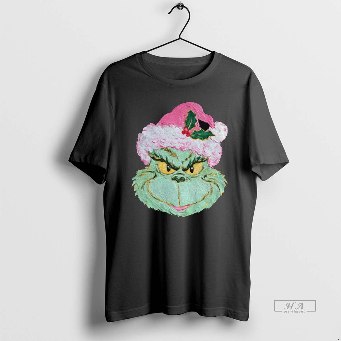 Official Grinch Brushstroke Christmas Green Monster Hand Painted Christmas - clothing by TeeHivey.com
