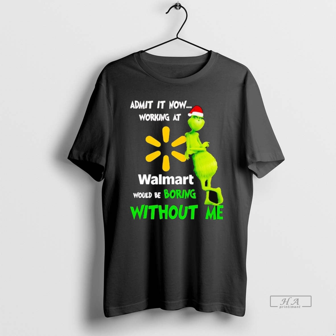 Official Grinch Admit It Now Working At Walmart Christmas - clothing by TeeHivey.com