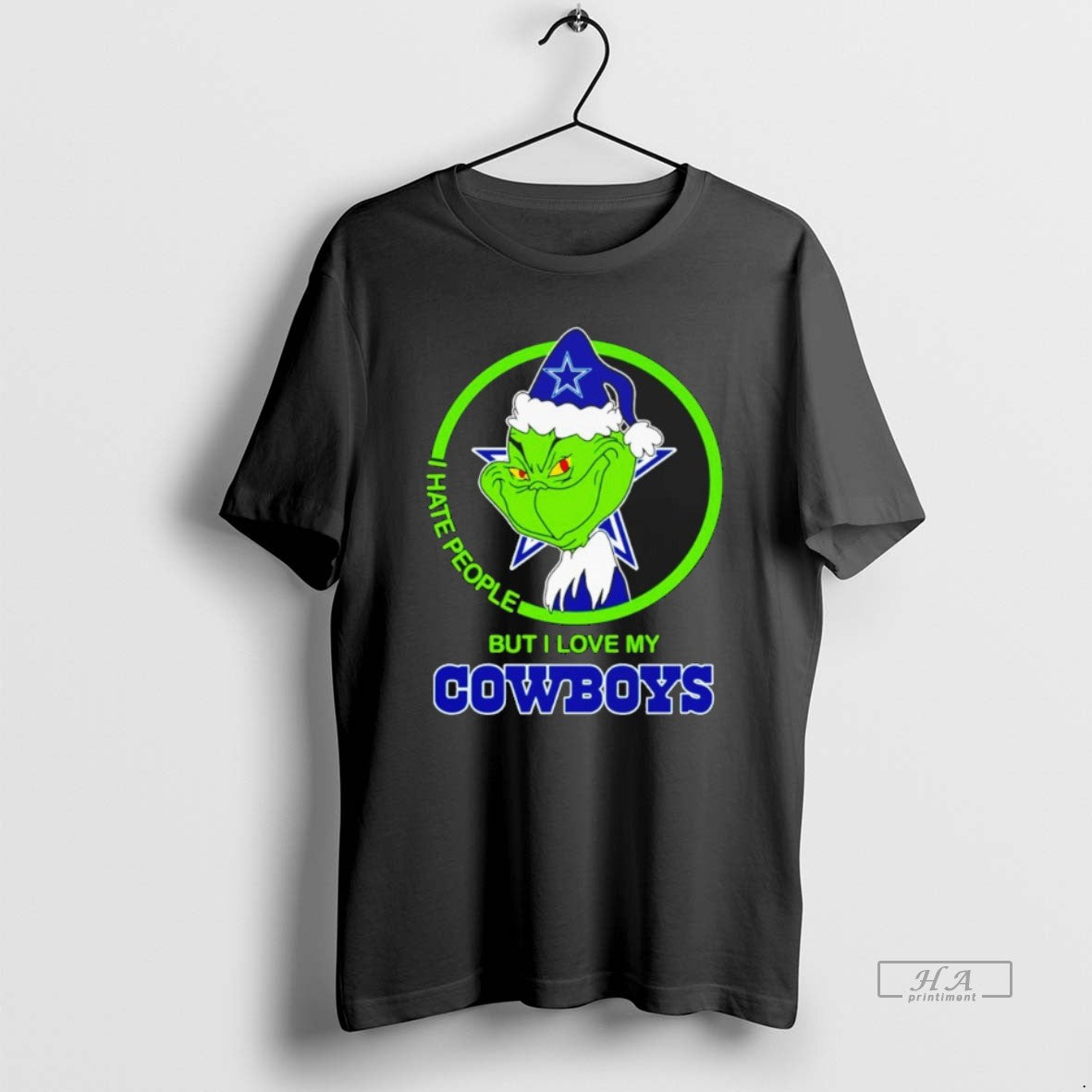 Official Grinch I Hate People But I Love My Dallas Cowboys - clothing by TeeHivey.com