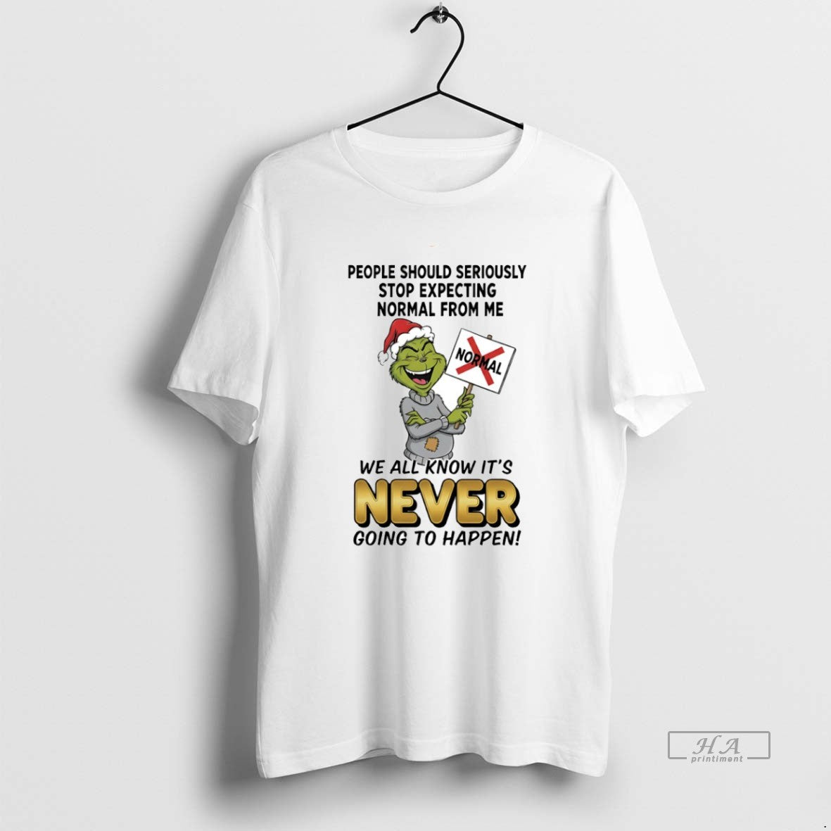 Official Grinch We All Know Its Never Going To Happen Circle - clothing by TeeHivey.com