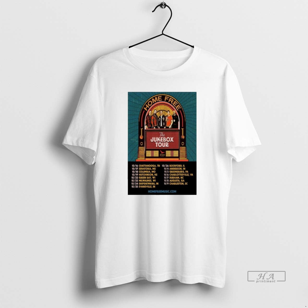 Official Home Free The Jukebox Tour 2025 - clothing by TeeHivey.com