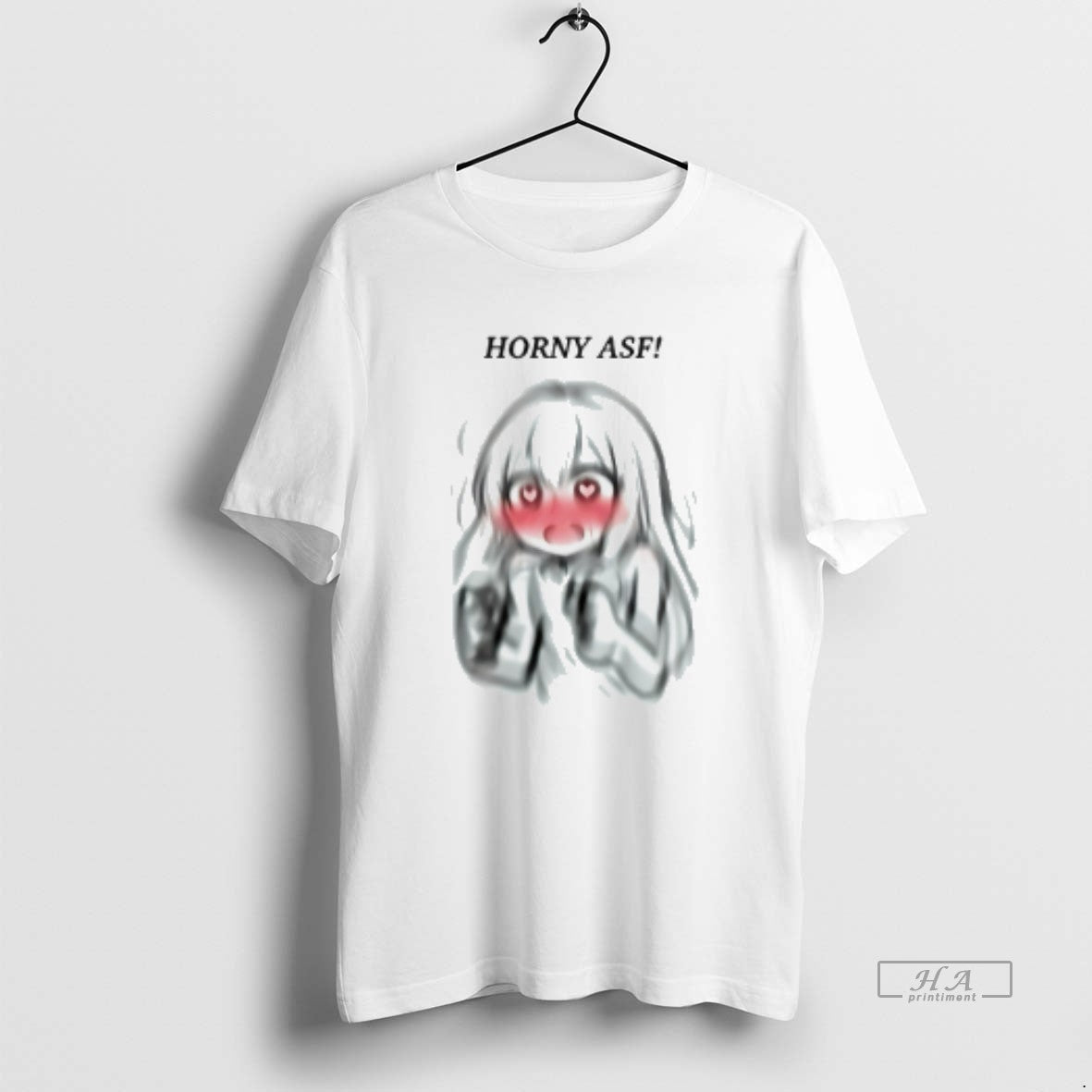 Official Horny Asf The Girl Blushed - clothing by TeeHivey.com