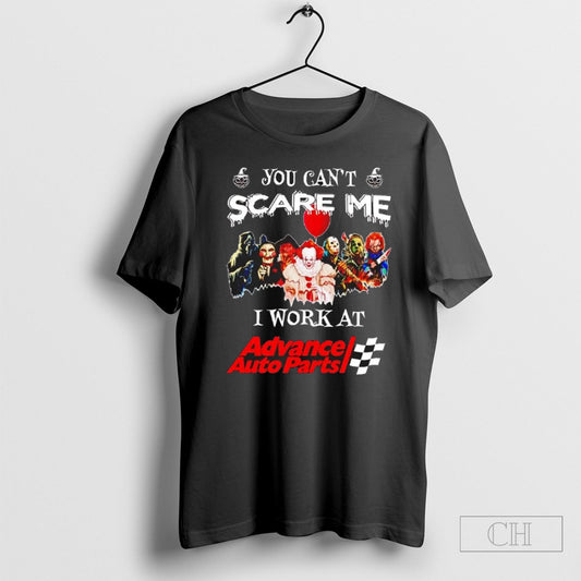 Official Horror Halloween You Cant Scare Me I Work At Advance Auto Parts Sweater Tee