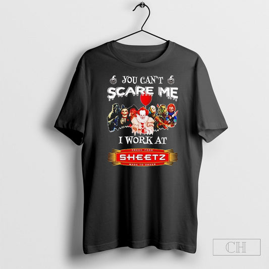 Official Horror Halloween You Cant Scare Me I Work At Sheetz Sweater