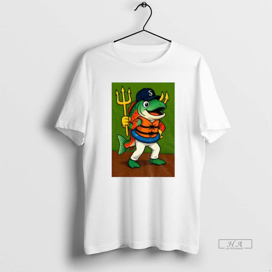 Official Humpy Salmon Holding Trident Seattle Mariners Mlb Baseball 2025 Funny Meme - clothing by TeeHivey.com
