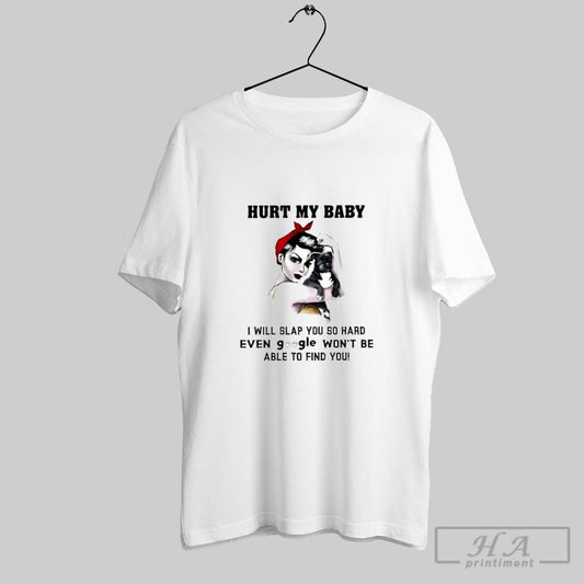 Official Hurt My Baby I Will Slap You So Hard Pitbull Mom Posters White - clothing by TeeHivey.com