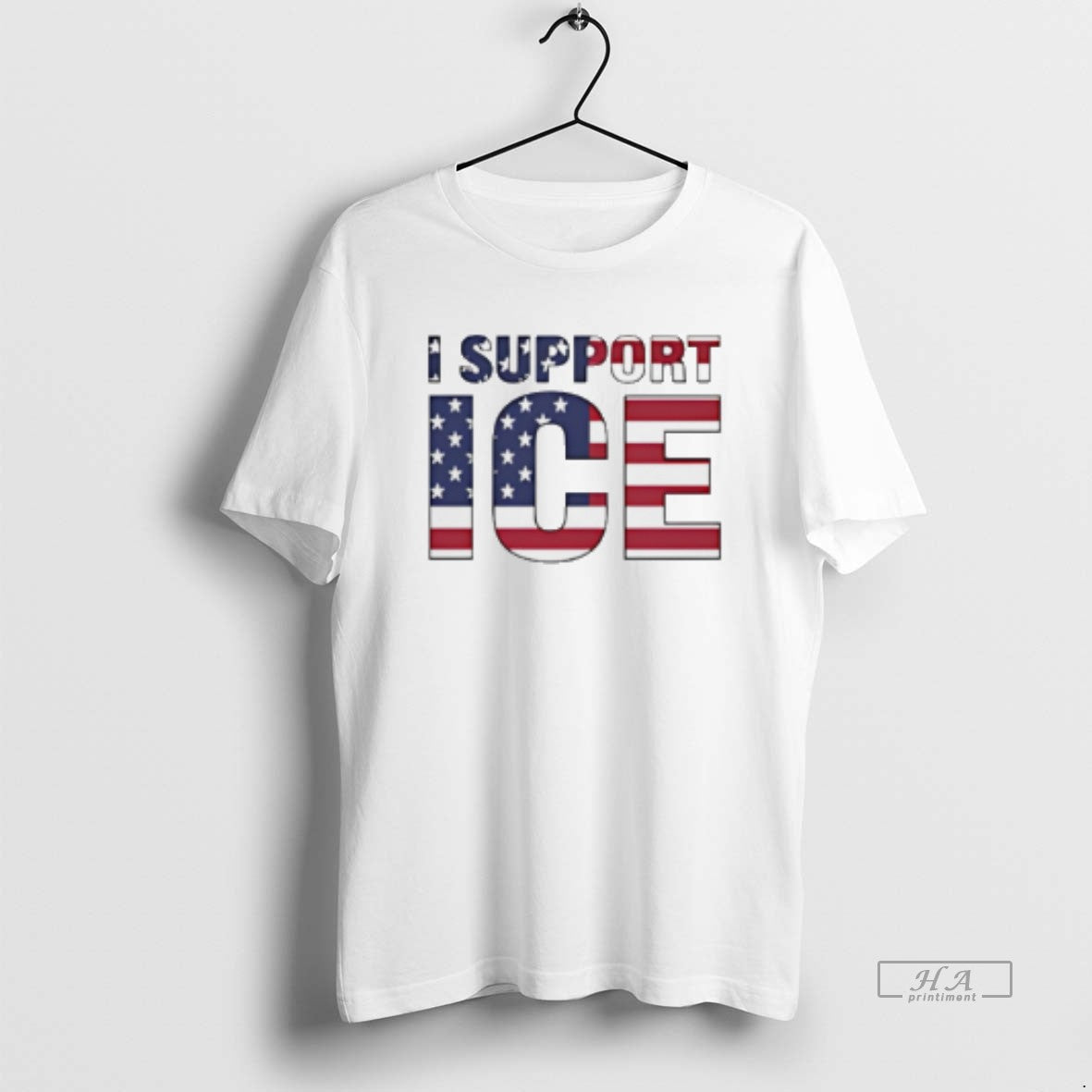 Official I Support Ice American Flag - clothing by TeeHivey.com