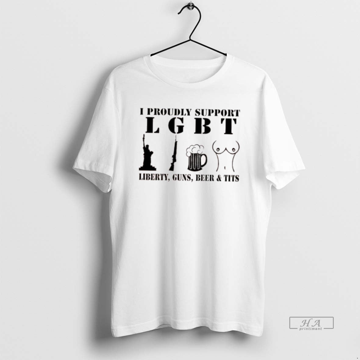 Official I Proudly Support Lgbt Liberty Guns Beer Tits - clothing by TeeHivey.com