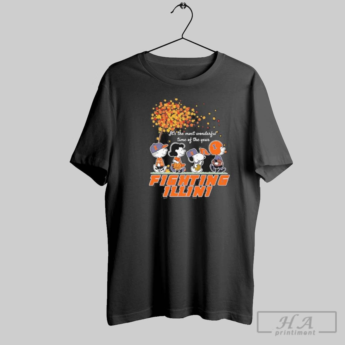 Official Illinois Fighting Illini And The Peanuts Character Its The Most Wonderful Time Of The