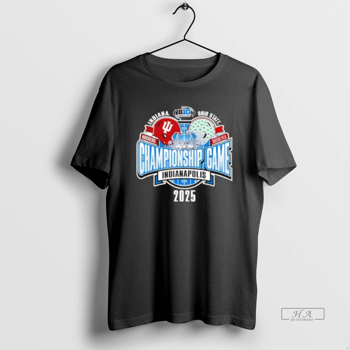 Official Indiana Vs Ohio State Big 10 Championship Game Matchup Helmets - clothing by TeeHivey.com