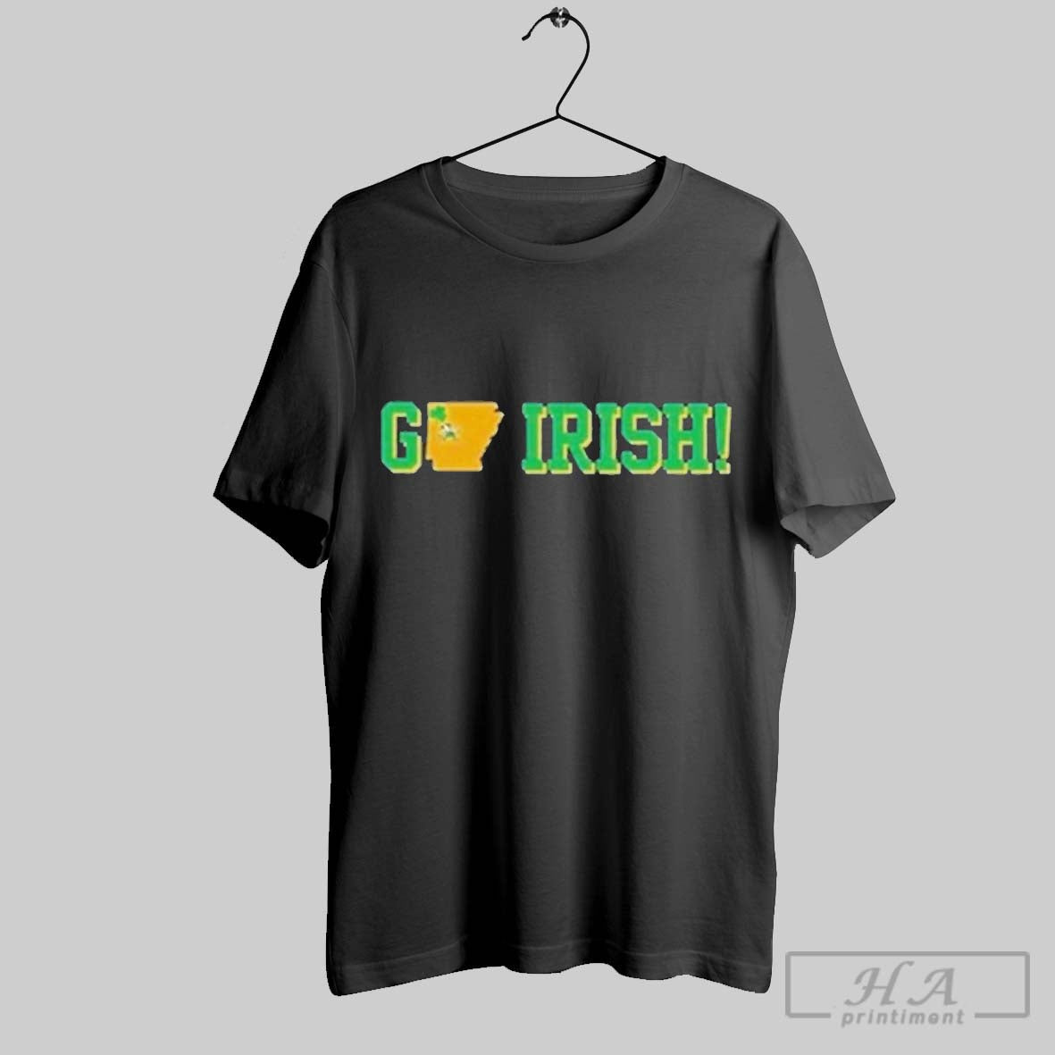Official Irish Vs Razorbacks Game Day Go Irish T - clothing by TeeHivey.com