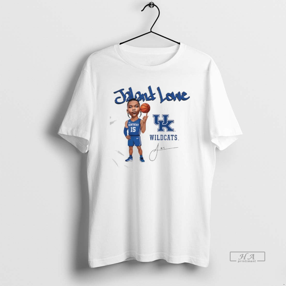 Official Jaland Lowe Uk Wildcats Caricature Signature - clothing by TeeHivey.com