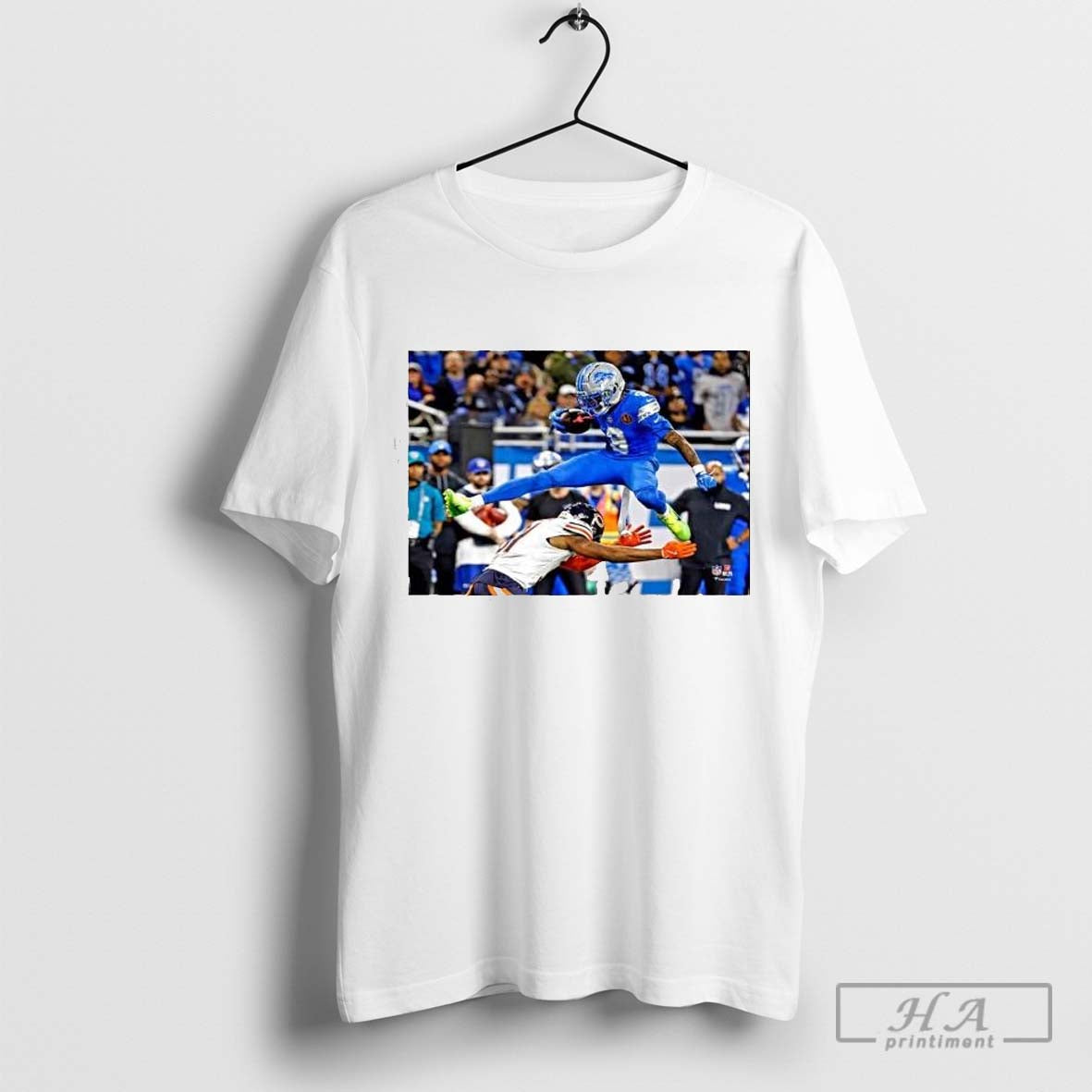 Official Jameson Williams Detroit Lions Unsigned Hurdle - clothing by TeeHivey.com
