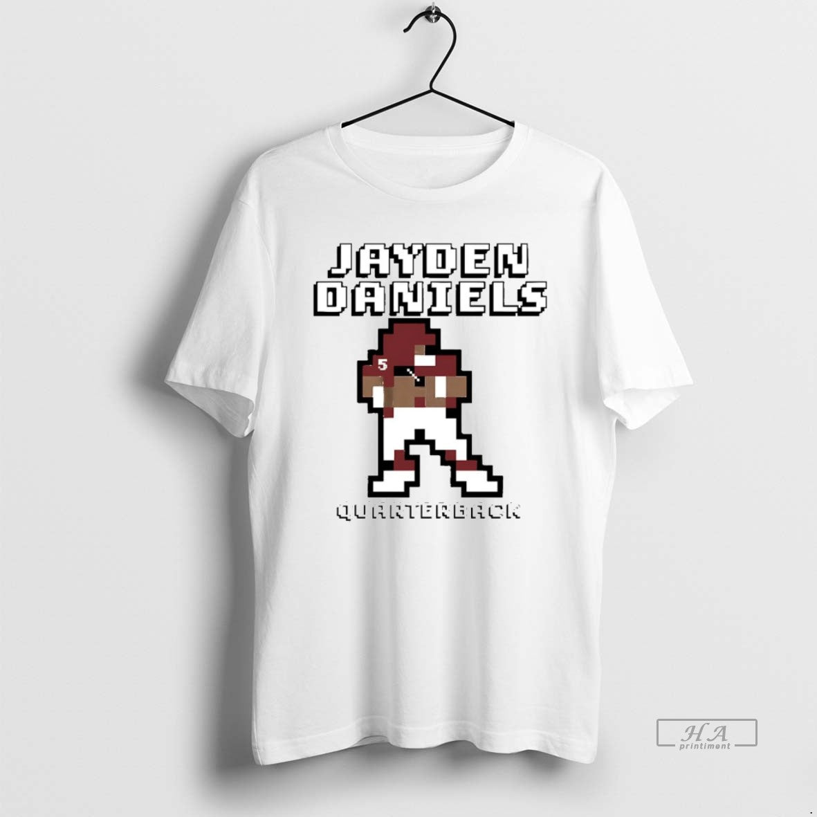 Official Jayden Daniels Quarterback Baller Pixel Commanders - clothing by TeeHivey.com