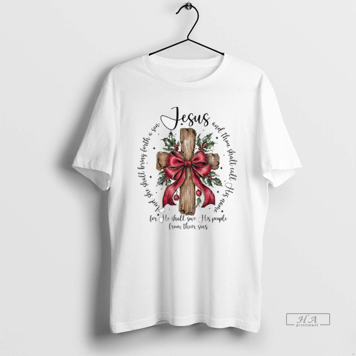 Official Jesus And She Shall Bring Forth A Son And Thou Shalt Call His Name - clothing by TeeHivey.com