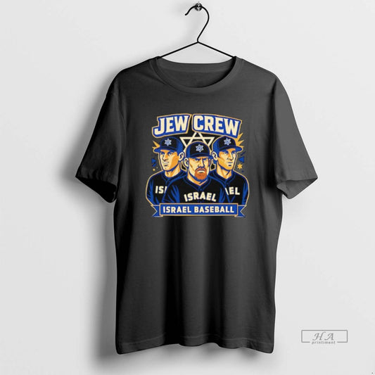 Official Jew Crew Israel Baseball Team Graphic - clothing by TeeHivey.com