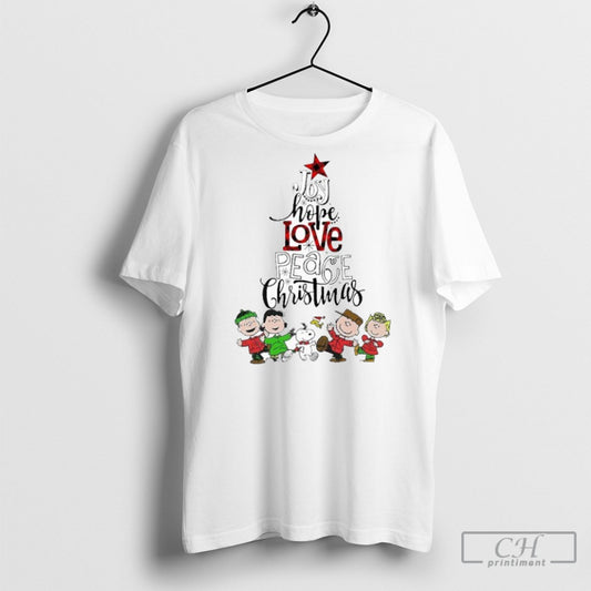 Official Joy Hope Love Peace Christmas Peanuts Shirt Sweater