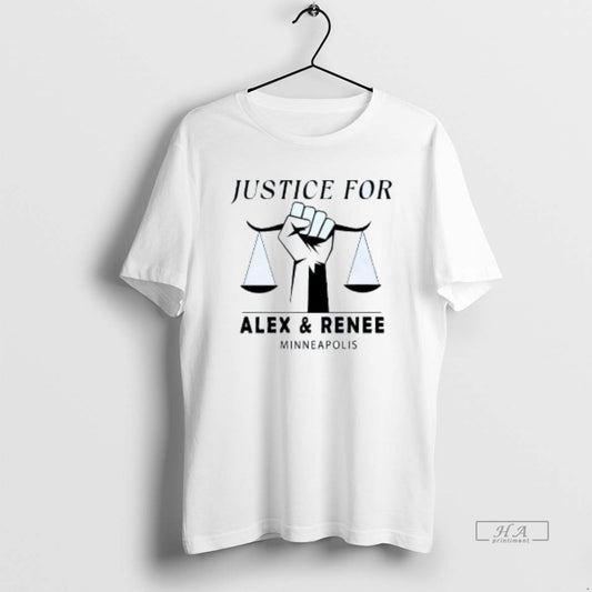 Official Justice For Alex Pretty And Renee Minneapolis Tribute Mens White Tee