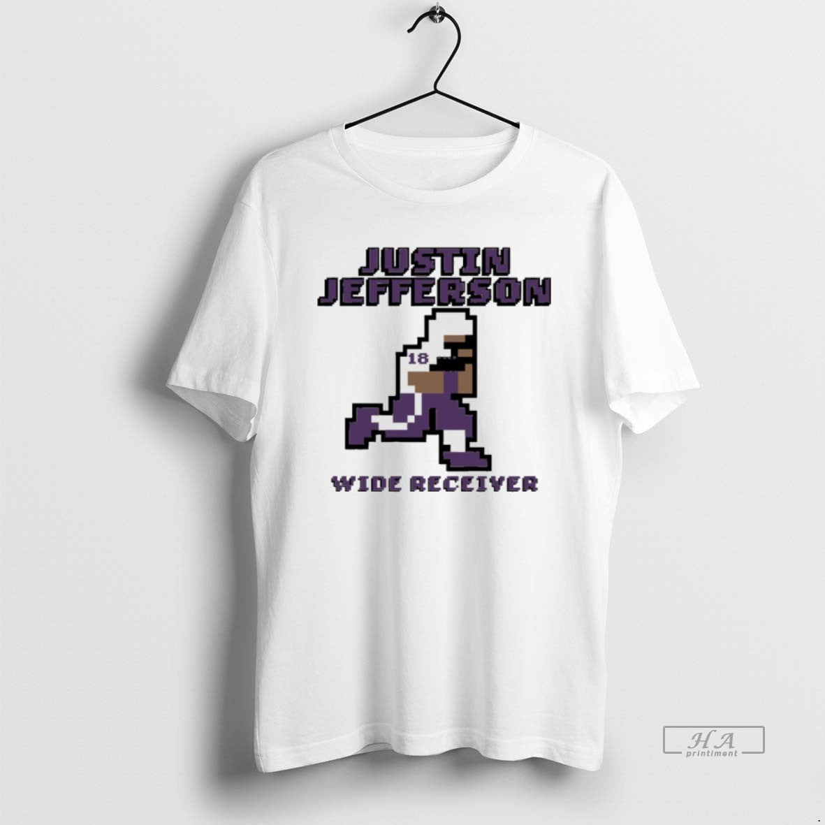 Official Justin Jefferson 18 Minnesota Vikings Wide Receiver Retro Baller - clothing by TeeHivey.com