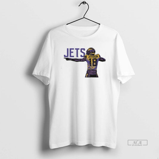 Official Justin Jefferson Jets Minnesota Vikings Football Graphic - clothing by TeeHivey.com