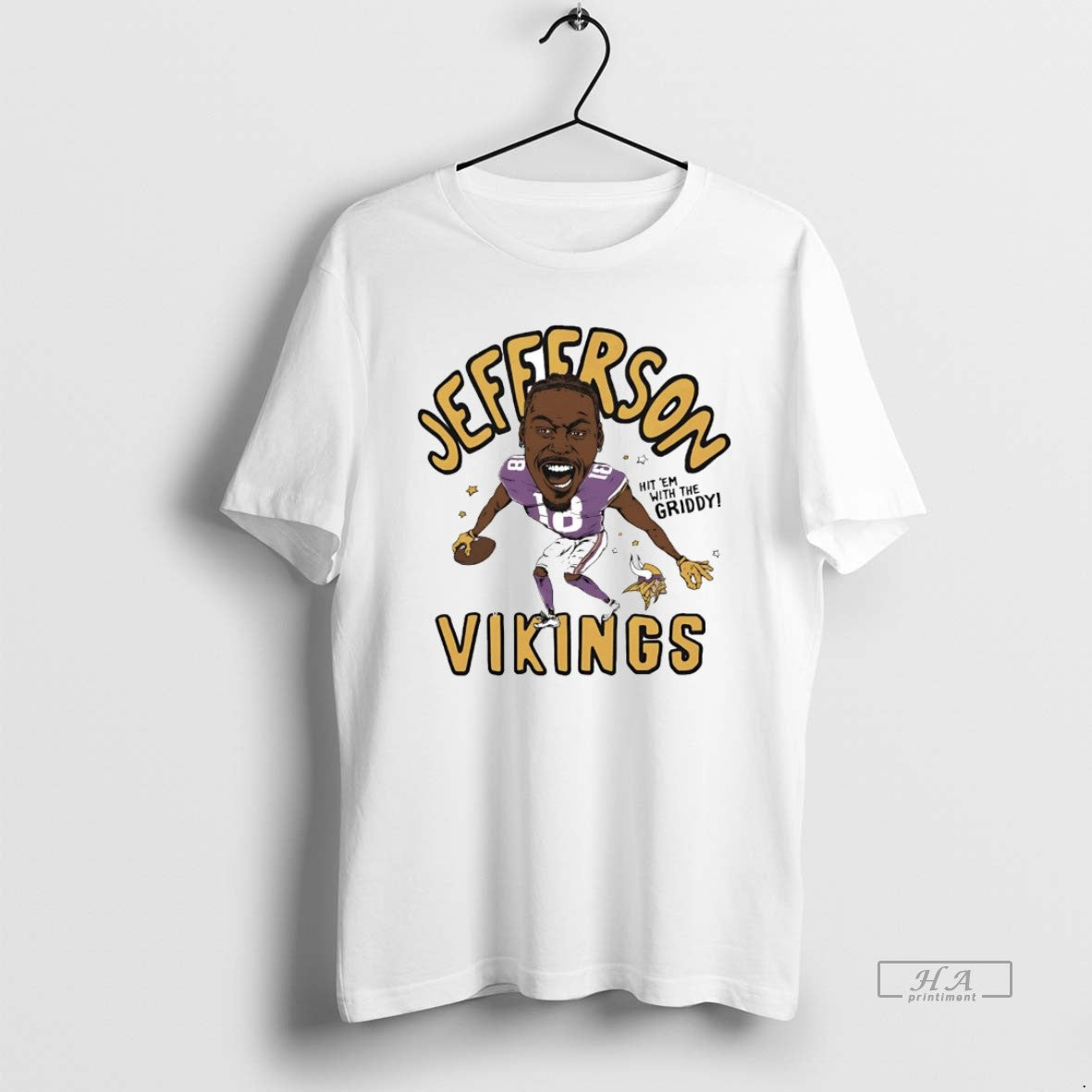 Official Justin Jefferson Hit Em With The Griddy Vikings - clothing by TeeHivey.com
