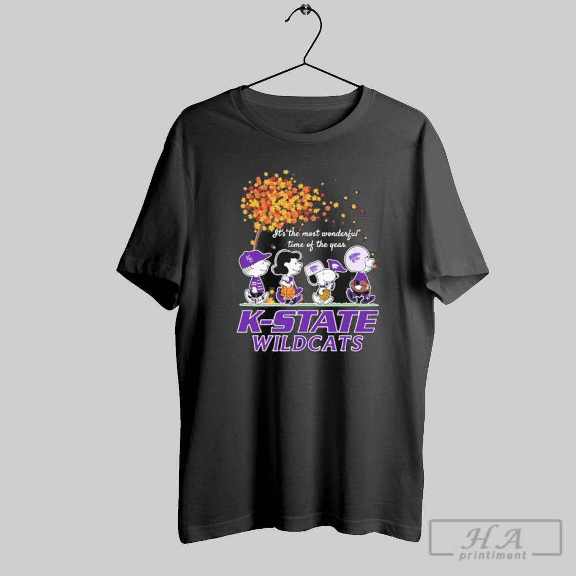Official K State Wildcats And Peanuts Characters Its The Most Wonderful Time Of The Year
