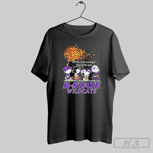 Official K State Wildcats And Peanuts Characters Its The Most Wonderful Time Of The Year