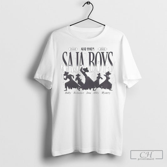 Official Kpop Demon Hunters Saja Boys Your Idol Baby Romance Jinu Abby Mystery Sweater Tee